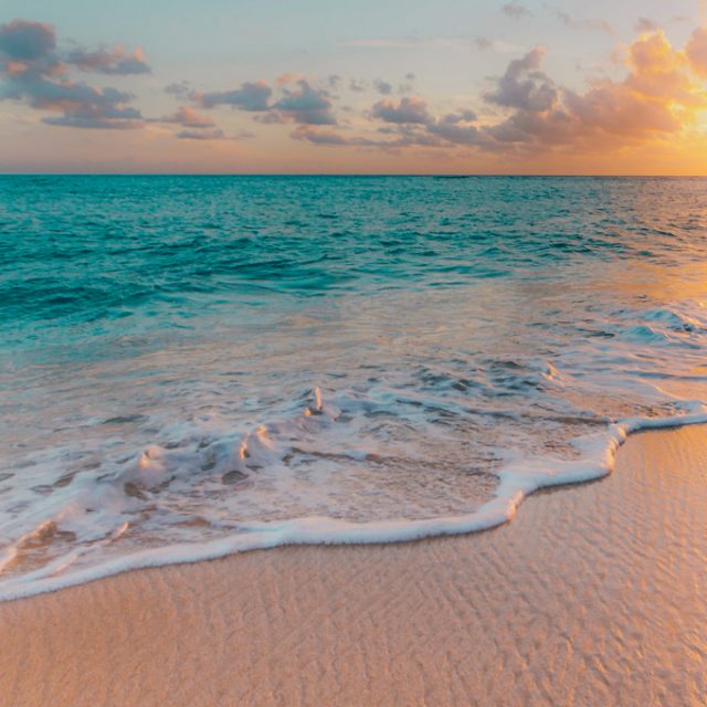 Waves on beach